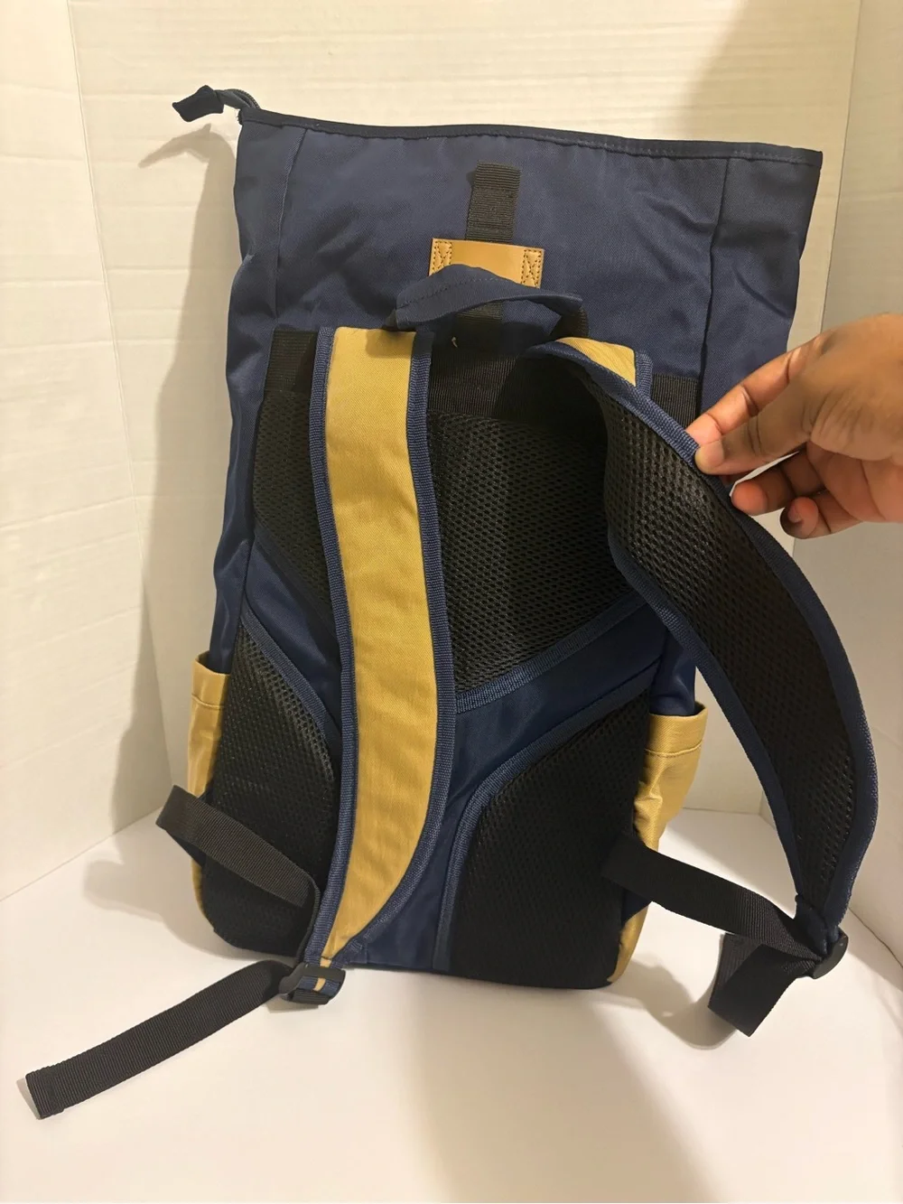Disney Cruise Line Captain Mickey Smooth Sailing Roll-Top Padded Backpack Blue